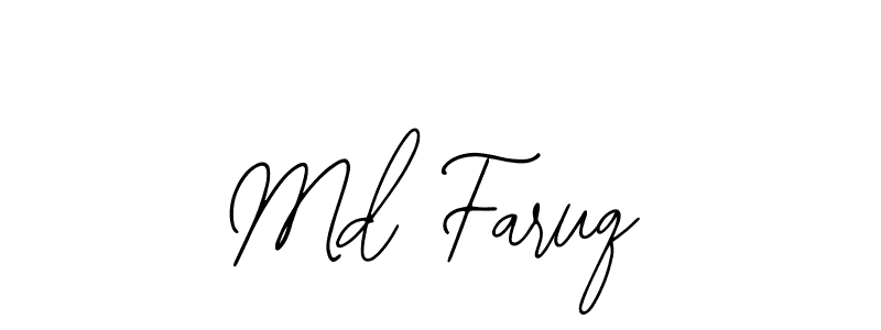 You should practise on your own different ways (Bearetta-2O07w) to write your name (Md Faruq) in signature. don't let someone else do it for you. Md Faruq signature style 12 images and pictures png