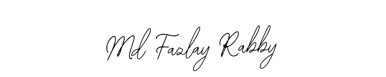 Use a signature maker to create a handwritten signature online. With this signature software, you can design (Bearetta-2O07w) your own signature for name Md Fazlay Rabby. Md Fazlay Rabby signature style 12 images and pictures png