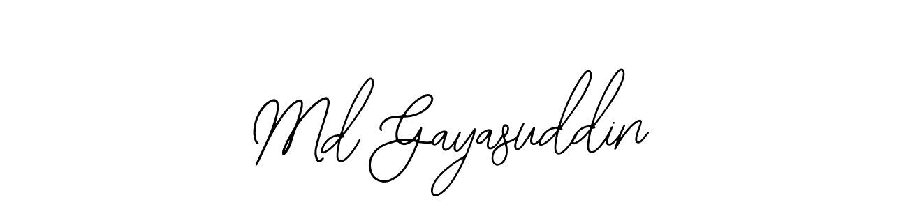 How to make Md Gayasuddin name signature. Use Bearetta-2O07w style for creating short signs online. This is the latest handwritten sign. Md Gayasuddin signature style 12 images and pictures png