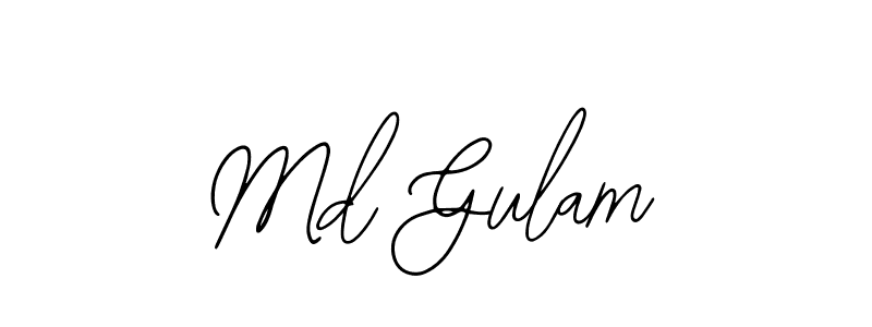 Bearetta-2O07w is a professional signature style that is perfect for those who want to add a touch of class to their signature. It is also a great choice for those who want to make their signature more unique. Get Md Gulam name to fancy signature for free. Md Gulam signature style 12 images and pictures png
