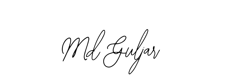 The best way (Bearetta-2O07w) to make a short signature is to pick only two or three words in your name. The name Md Guljar include a total of six letters. For converting this name. Md Guljar signature style 12 images and pictures png