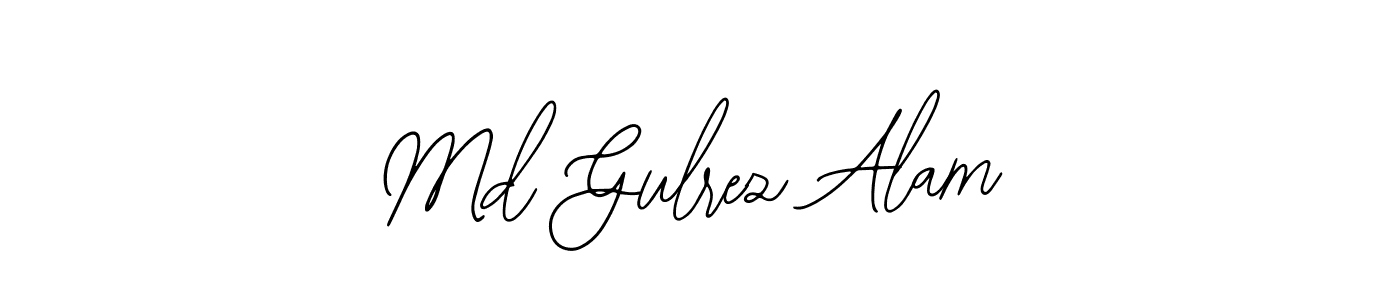 How to make Md Gulrez Alam name signature. Use Bearetta-2O07w style for creating short signs online. This is the latest handwritten sign. Md Gulrez Alam signature style 12 images and pictures png