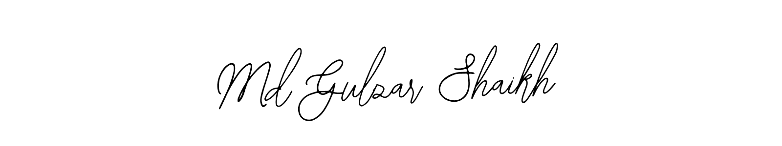 How to make Md Gulzar Shaikh name signature. Use Bearetta-2O07w style for creating short signs online. This is the latest handwritten sign. Md Gulzar Shaikh signature style 12 images and pictures png