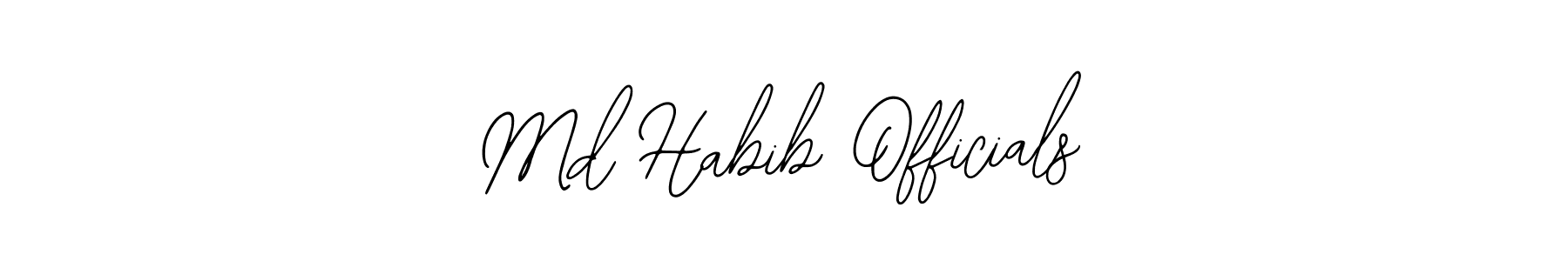 You should practise on your own different ways (Bearetta-2O07w) to write your name (Md Habib Officials) in signature. don't let someone else do it for you. Md Habib Officials signature style 12 images and pictures png