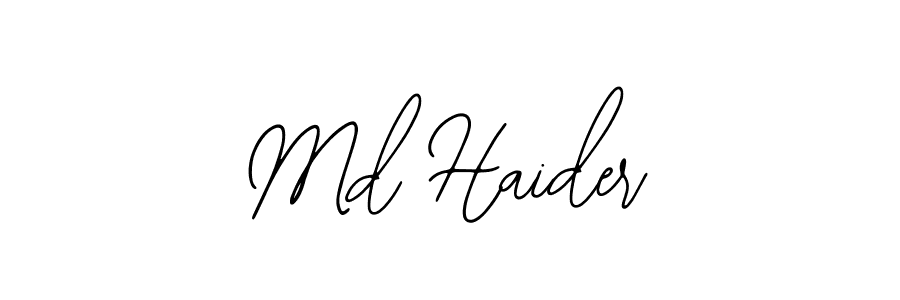 How to make Md Haider signature? Bearetta-2O07w is a professional autograph style. Create handwritten signature for Md Haider name. Md Haider signature style 12 images and pictures png