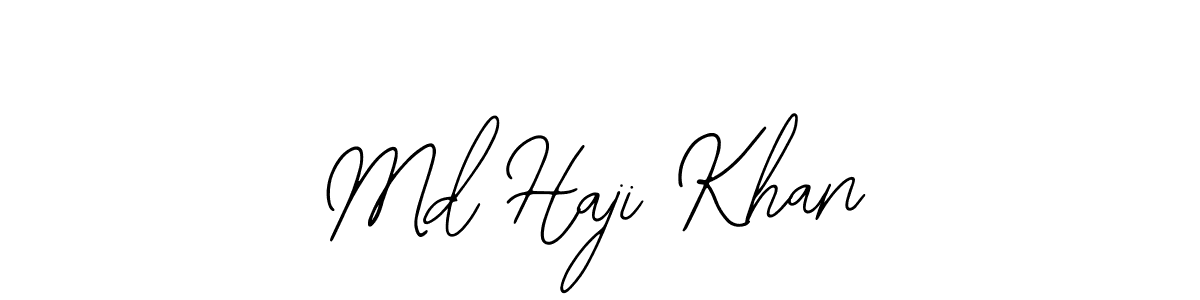 Also You can easily find your signature by using the search form. We will create Md Haji Khan name handwritten signature images for you free of cost using Bearetta-2O07w sign style. Md Haji Khan signature style 12 images and pictures png
