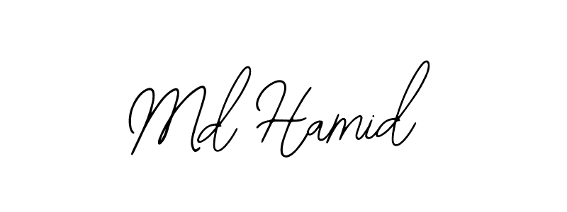 if you are searching for the best signature style for your name Md Hamid. so please give up your signature search. here we have designed multiple signature styles  using Bearetta-2O07w. Md Hamid signature style 12 images and pictures png