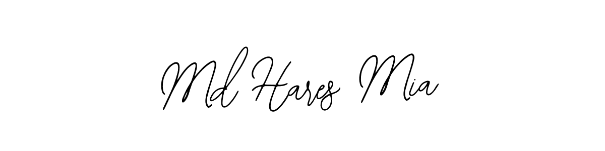 Use a signature maker to create a handwritten signature online. With this signature software, you can design (Bearetta-2O07w) your own signature for name Md Hares Mia. Md Hares Mia signature style 12 images and pictures png
