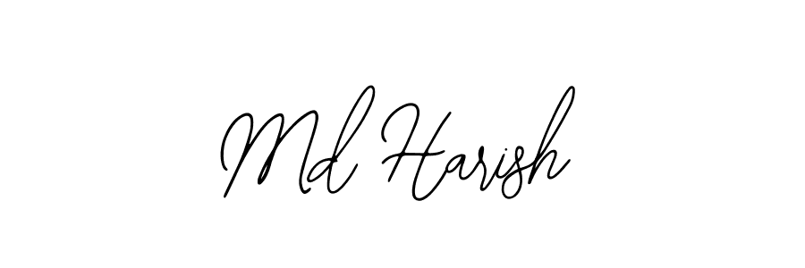 You should practise on your own different ways (Bearetta-2O07w) to write your name (Md Harish) in signature. don't let someone else do it for you. Md Harish signature style 12 images and pictures png