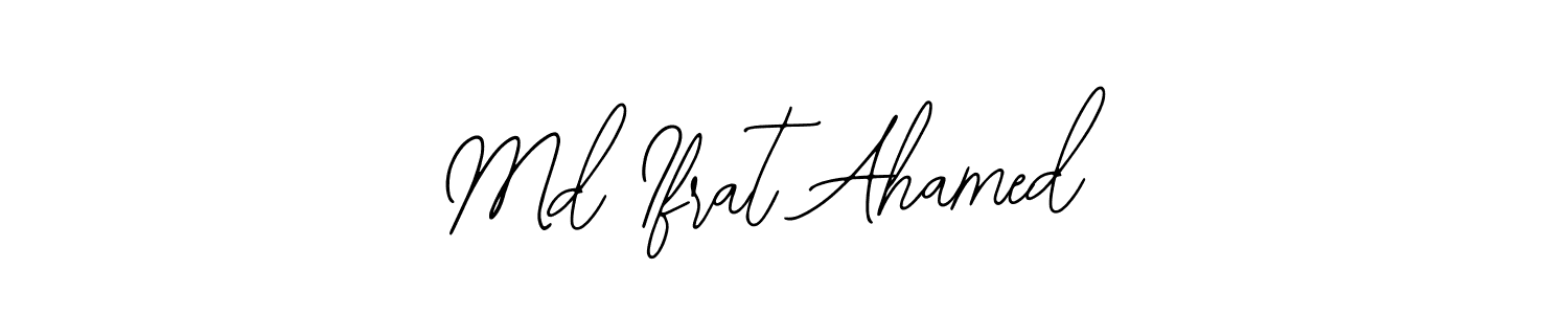 Bearetta-2O07w is a professional signature style that is perfect for those who want to add a touch of class to their signature. It is also a great choice for those who want to make their signature more unique. Get Md Ifrat Ahamed name to fancy signature for free. Md Ifrat Ahamed signature style 12 images and pictures png