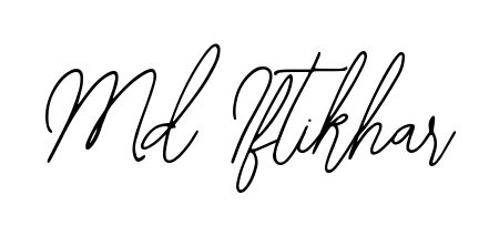 Give your name Md Iftikhar an exquisite flair with the Bearetta-2O07w script font. Ideal for contracts, resumes, and formal letterheads. Md Iftikhar signature style 12 images and pictures png