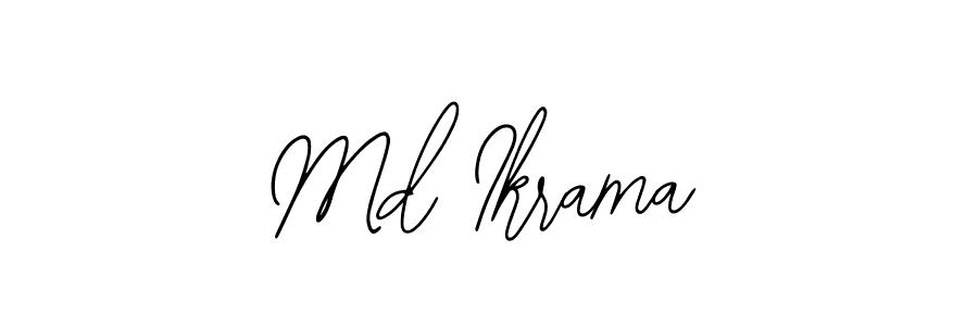 Also we have Md Ikrama name is the best signature style. Create professional handwritten signature collection using Bearetta-2O07w autograph style. Md Ikrama signature style 12 images and pictures png