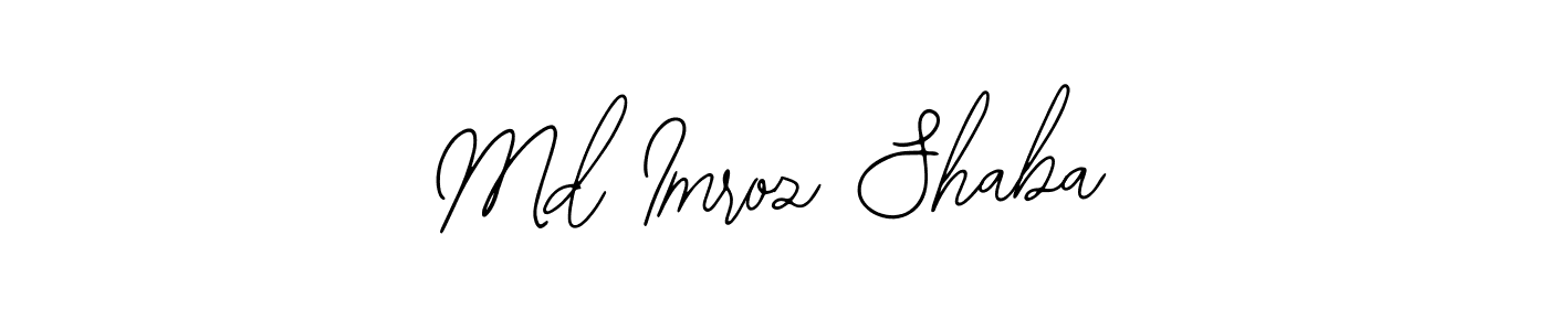 Use a signature maker to create a handwritten signature online. With this signature software, you can design (Bearetta-2O07w) your own signature for name Md Imroz Shaba. Md Imroz Shaba signature style 12 images and pictures png