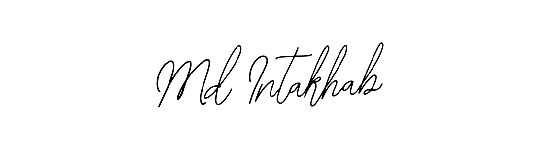 How to Draw Md Intakhab signature style? Bearetta-2O07w is a latest design signature styles for name Md Intakhab. Md Intakhab signature style 12 images and pictures png