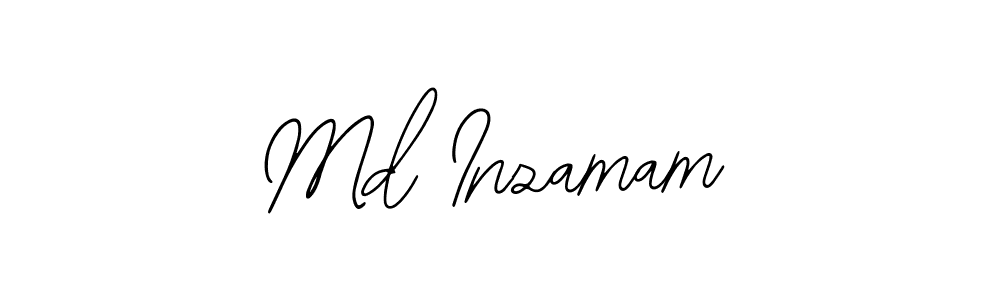 How to make Md Inzamam name signature. Use Bearetta-2O07w style for creating short signs online. This is the latest handwritten sign. Md Inzamam signature style 12 images and pictures png