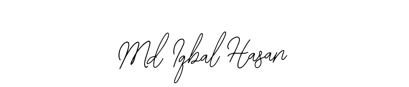 You should practise on your own different ways (Bearetta-2O07w) to write your name (Md Iqbal Hasan) in signature. don't let someone else do it for you. Md Iqbal Hasan signature style 12 images and pictures png