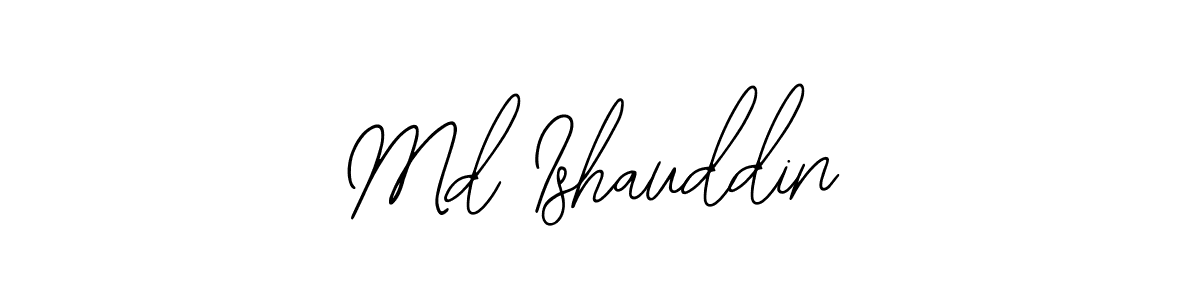 How to make Md Ishauddin name signature. Use Bearetta-2O07w style for creating short signs online. This is the latest handwritten sign. Md Ishauddin signature style 12 images and pictures png