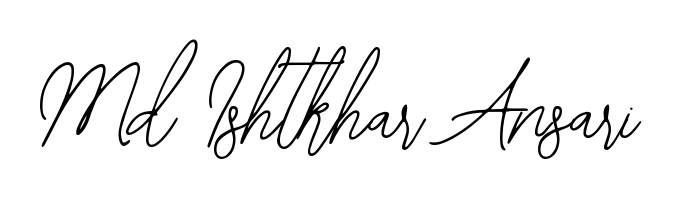The Bearetta-2O07w lettering style adds unique flourish to name Md Ishtkhar Ansari. Stand out with a custom digital autograph made in seconds. Md Ishtkhar Ansari signature style 12 images and pictures png