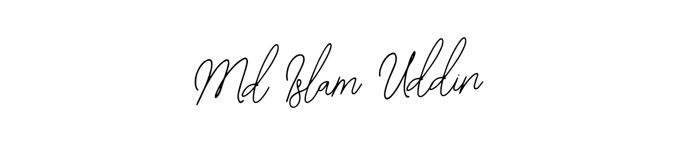 Also You can easily find your signature by using the search form. We will create Md Islam Uddin name handwritten signature images for you free of cost using Bearetta-2O07w sign style. Md Islam Uddin signature style 12 images and pictures png