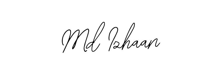 Also You can easily find your signature by using the search form. We will create Md Izhaan name handwritten signature images for you free of cost using Bearetta-2O07w sign style. Md Izhaan signature style 12 images and pictures png