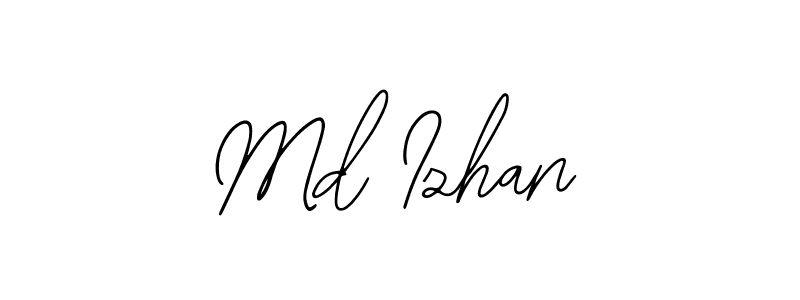 How to Draw Md Izhan signature style? Bearetta-2O07w is a latest design signature styles for name Md Izhan. Md Izhan signature style 12 images and pictures png