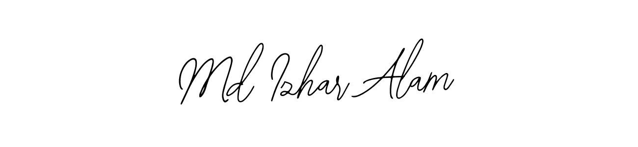 Bearetta-2O07w is a professional signature style that is perfect for those who want to add a touch of class to their signature. It is also a great choice for those who want to make their signature more unique. Get Md Izhar Alam name to fancy signature for free. Md Izhar Alam signature style 12 images and pictures png