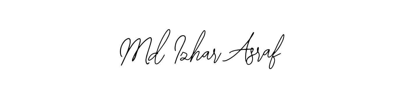 This is the best signature style for the Md Izhar Asraf name. Also you like these signature font (Bearetta-2O07w). Mix name signature. Md Izhar Asraf signature style 12 images and pictures png