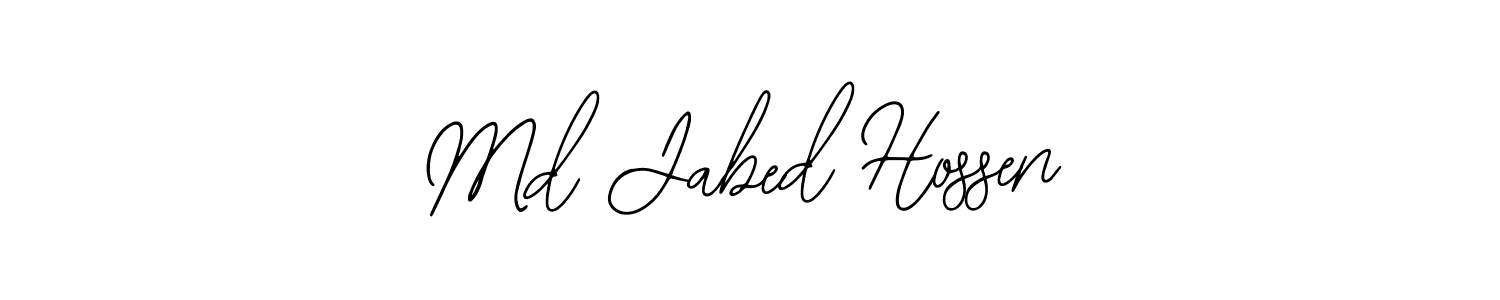 Md Jabed Hossen stylish signature style. Best Handwritten Sign (Bearetta-2O07w) for my name. Handwritten Signature Collection Ideas for my name Md Jabed Hossen. Md Jabed Hossen signature style 12 images and pictures png