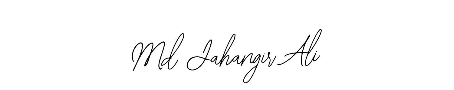 Use a signature maker to create a handwritten signature online. With this signature software, you can design (Bearetta-2O07w) your own signature for name Md Jahangir Ali. Md Jahangir Ali signature style 12 images and pictures png