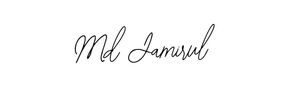 The best way (Bearetta-2O07w) to make a short signature is to pick only two or three words in your name. The name Md Jamirul include a total of six letters. For converting this name. Md Jamirul signature style 12 images and pictures png