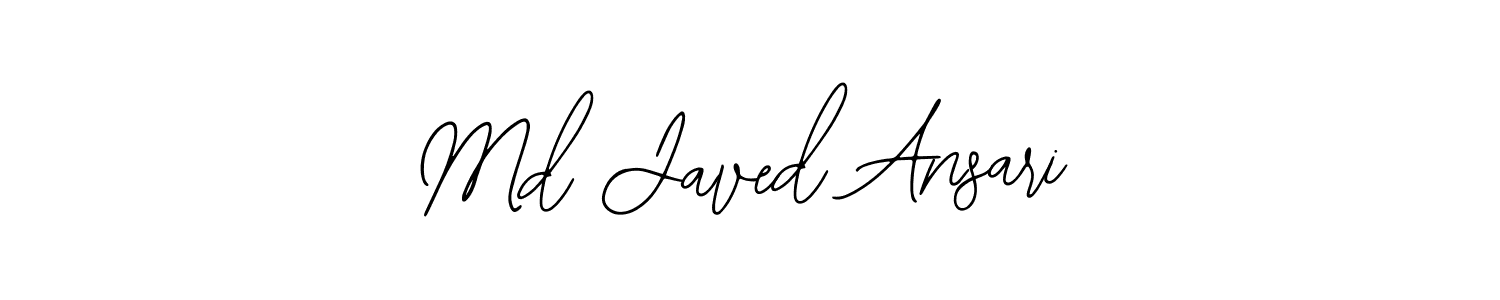 How to make Md Javed Ansari name signature. Use Bearetta-2O07w style for creating short signs online. This is the latest handwritten sign. Md Javed Ansari signature style 12 images and pictures png