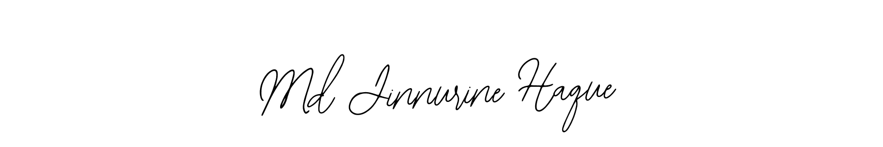 This is the best signature style for the Md Jinnurine Haque name. Also you like these signature font (Bearetta-2O07w). Mix name signature. Md Jinnurine Haque signature style 12 images and pictures png