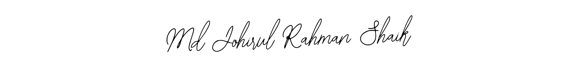 The best way (Bearetta-2O07w) to make a short signature is to pick only two or three words in your name. The name Md Johirul Rahman Shaik include a total of six letters. For converting this name. Md Johirul Rahman Shaik signature style 12 images and pictures png