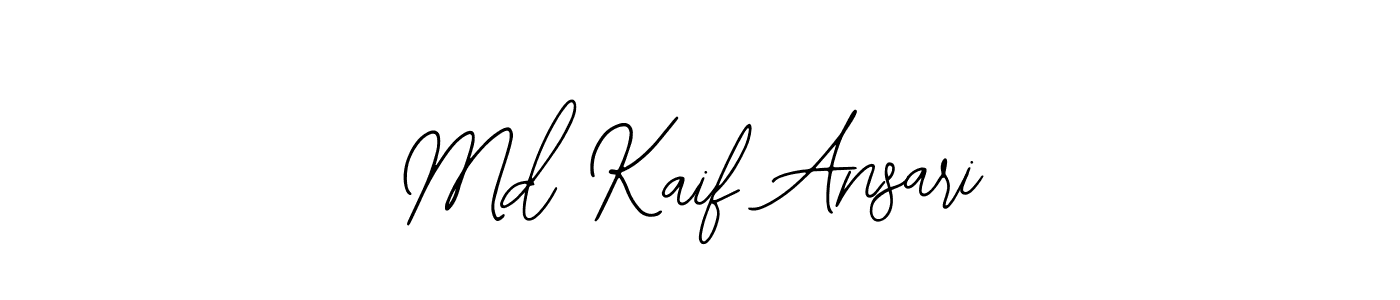 Similarly Bearetta-2O07w is the best handwritten signature design. Signature creator online .You can use it as an online autograph creator for name Md Kaif Ansari. Md Kaif Ansari signature style 12 images and pictures png