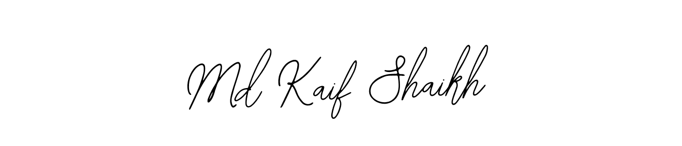 Create a beautiful signature design for name Md Kaif Shaikh. With this signature (Bearetta-2O07w) fonts, you can make a handwritten signature for free. Md Kaif Shaikh signature style 12 images and pictures png