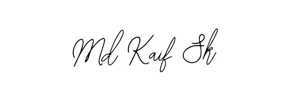 You should practise on your own different ways (Bearetta-2O07w) to write your name (Md Kaif Sk) in signature. don't let someone else do it for you. Md Kaif Sk signature style 12 images and pictures png