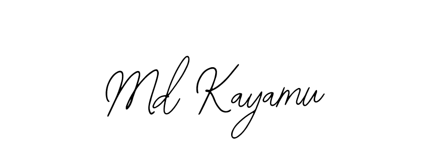 The best way (Bearetta-2O07w) to make a short signature is to pick only two or three words in your name. The name Md Kayamu include a total of six letters. For converting this name. Md Kayamu signature style 12 images and pictures png