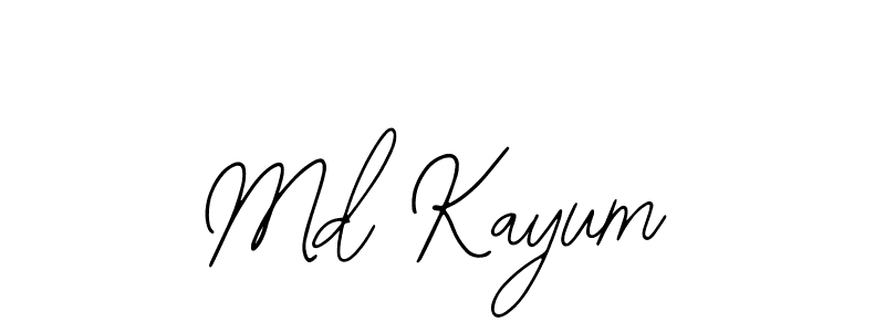 The best way (Bearetta-2O07w) to make a short signature is to pick only two or three words in your name. The name Md Kayum include a total of six letters. For converting this name. Md Kayum signature style 12 images and pictures png