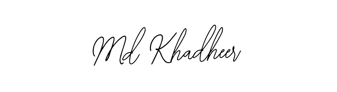 Md Khadheer stylish signature style. Best Handwritten Sign (Bearetta-2O07w) for my name. Handwritten Signature Collection Ideas for my name Md Khadheer. Md Khadheer signature style 12 images and pictures png