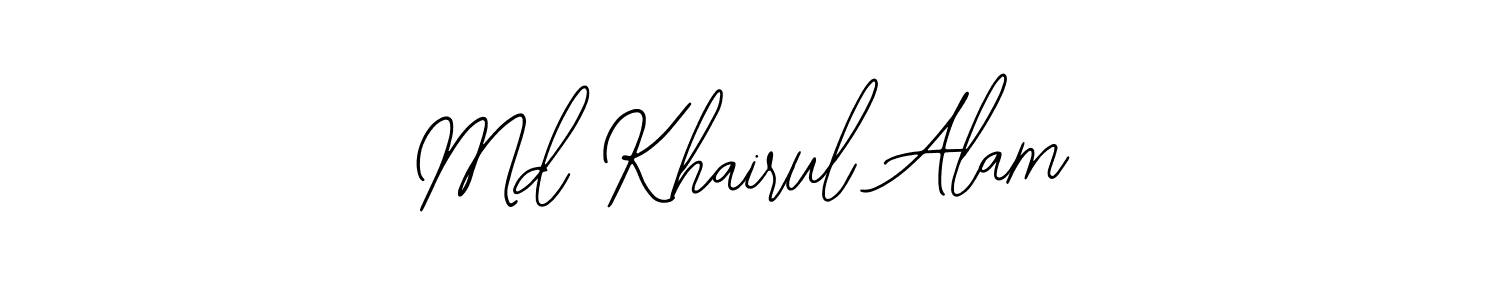 How to Draw Md Khairul Alam signature style? Bearetta-2O07w is a latest design signature styles for name Md Khairul Alam. Md Khairul Alam signature style 12 images and pictures png