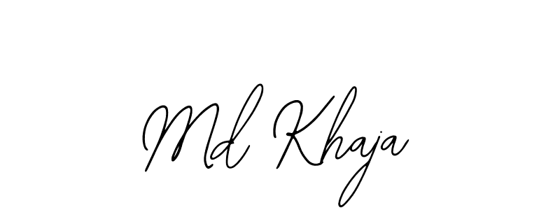 Use a signature maker to create a handwritten signature online. With this signature software, you can design (Bearetta-2O07w) your own signature for name Md Khaja. Md Khaja signature style 12 images and pictures png