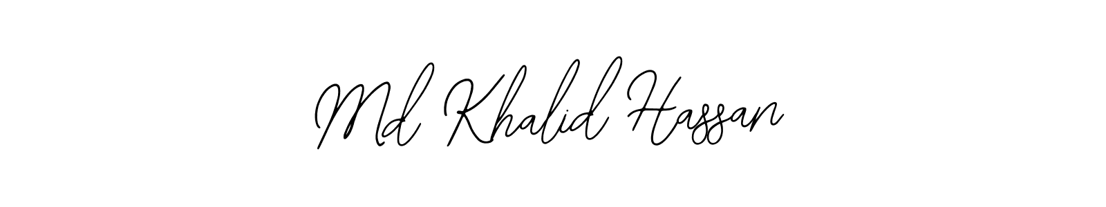 Design your own signature with our free online signature maker. With this signature software, you can create a handwritten (Bearetta-2O07w) signature for name Md Khalid Hassan. Md Khalid Hassan signature style 12 images and pictures png