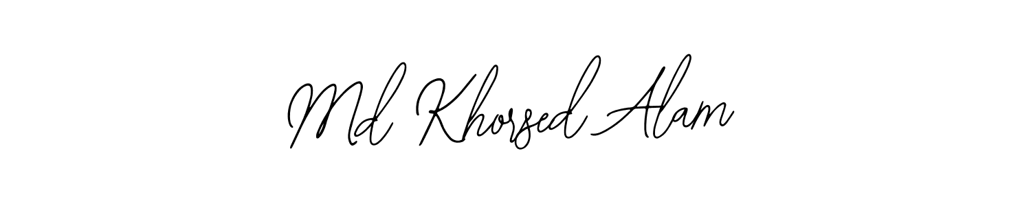 Create a beautiful signature design for name Md Khorsed Alam. With this signature (Bearetta-2O07w) fonts, you can make a handwritten signature for free. Md Khorsed Alam signature style 12 images and pictures png