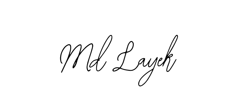 Md Layek stylish signature style. Best Handwritten Sign (Bearetta-2O07w) for my name. Handwritten Signature Collection Ideas for my name Md Layek. Md Layek signature style 12 images and pictures png