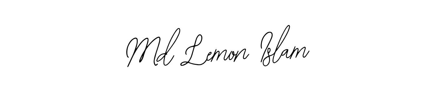 Design your own signature with our free online signature maker. With this signature software, you can create a handwritten (Bearetta-2O07w) signature for name Md Lemon Islam. Md Lemon Islam signature style 12 images and pictures png