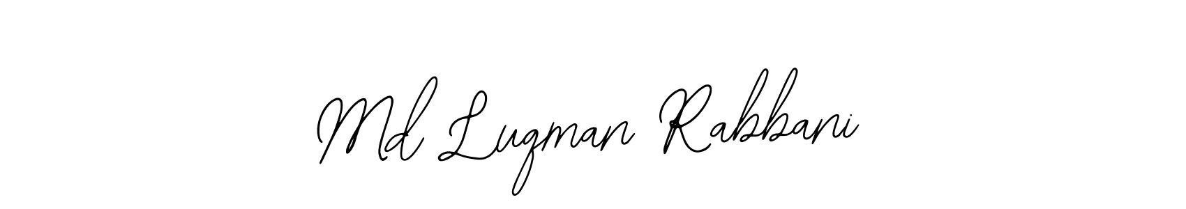 Make a short Md Luqman Rabbani signature style. Manage your documents anywhere anytime using Bearetta-2O07w. Create and add eSignatures, submit forms, share and send files easily. Md Luqman Rabbani signature style 12 images and pictures png