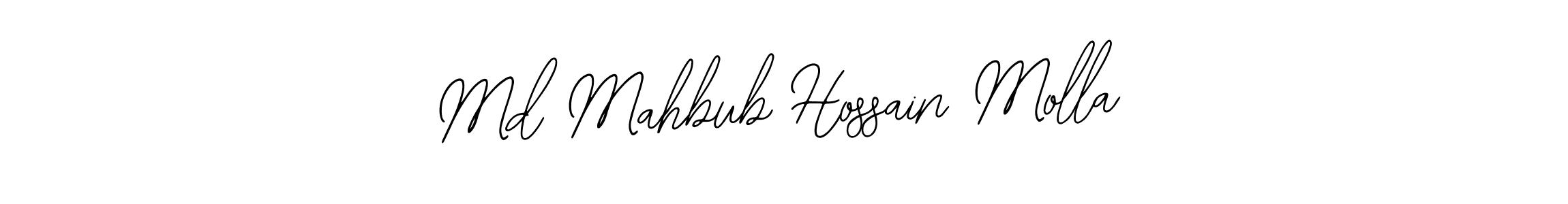 You should practise on your own different ways (Bearetta-2O07w) to write your name (Md Mahbub Hossain Molla) in signature. don't let someone else do it for you. Md Mahbub Hossain Molla signature style 12 images and pictures png