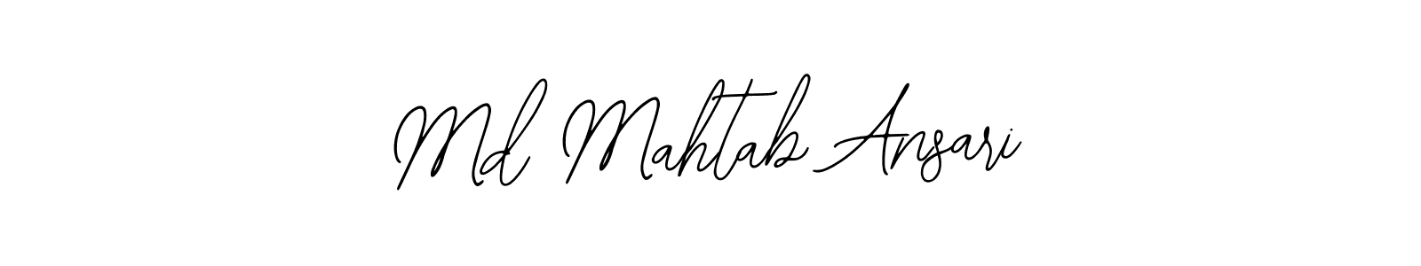 The best way (Bearetta-2O07w) to make a short signature is to pick only two or three words in your name. The name Md Mahtab Ansari include a total of six letters. For converting this name. Md Mahtab Ansari signature style 12 images and pictures png