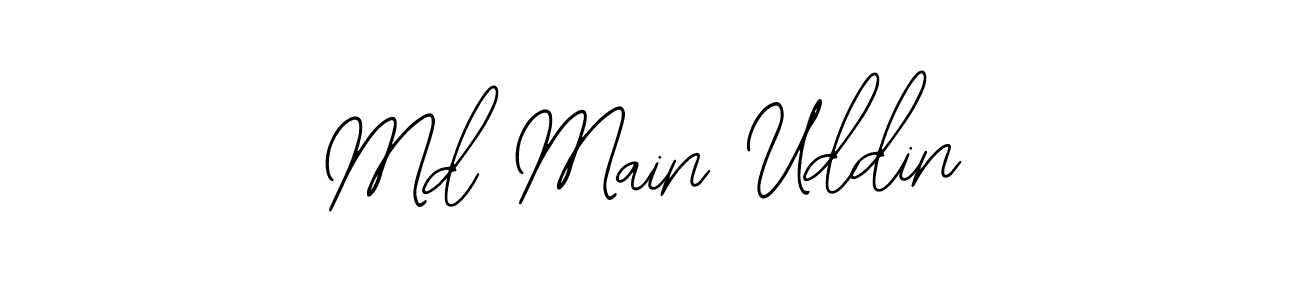 How to make Md Main Uddin name signature. Use Bearetta-2O07w style for creating short signs online. This is the latest handwritten sign. Md Main Uddin signature style 12 images and pictures png