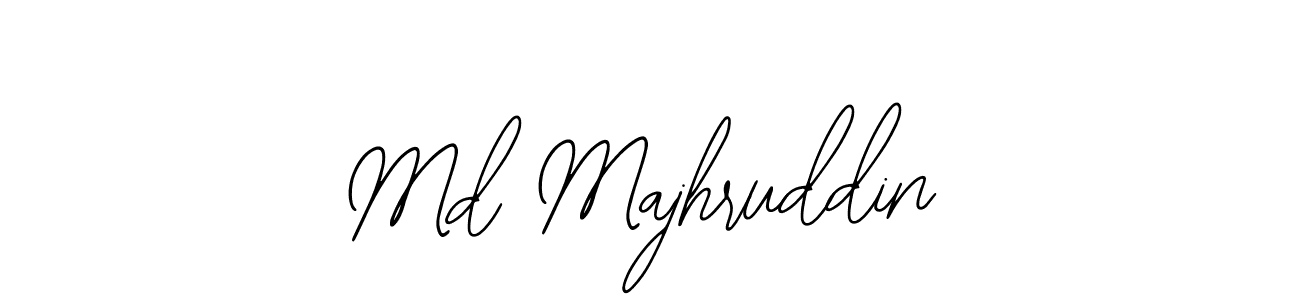 How to make Md Majhruddin name signature. Use Bearetta-2O07w style for creating short signs online. This is the latest handwritten sign. Md Majhruddin signature style 12 images and pictures png